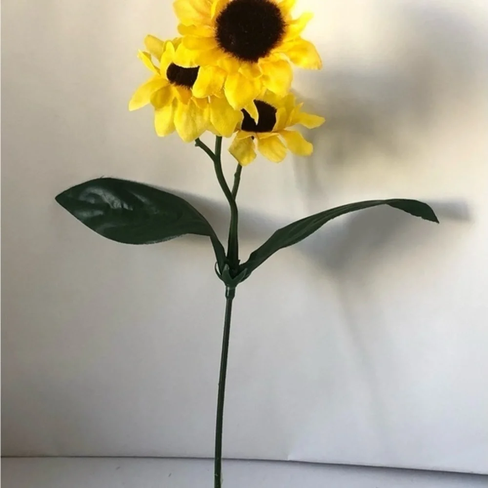 Artificial Sunflower Flower Stems Lot of 20